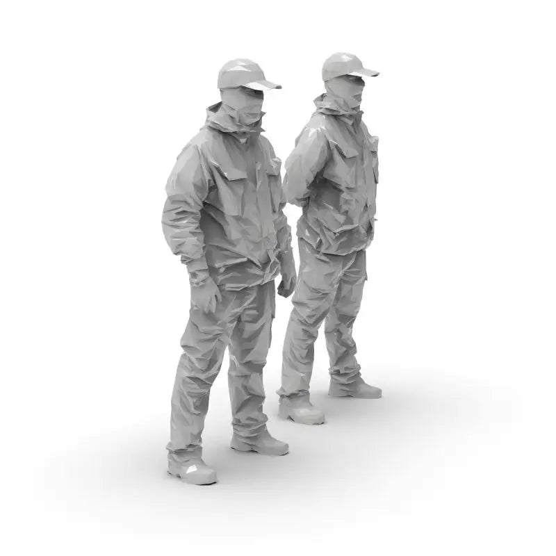 1/35 Modern Tactical Squad with Assault Rifles, 12 Figures, Resin Model Figure Kit, Unassembled and Unpainted