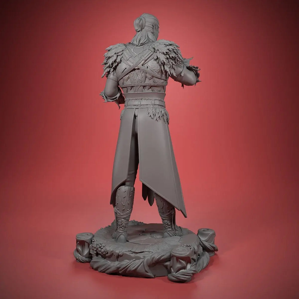 90mm Knight, Resin Model Figure Kit, Fantasy Theme, Unassembled and Unpainted