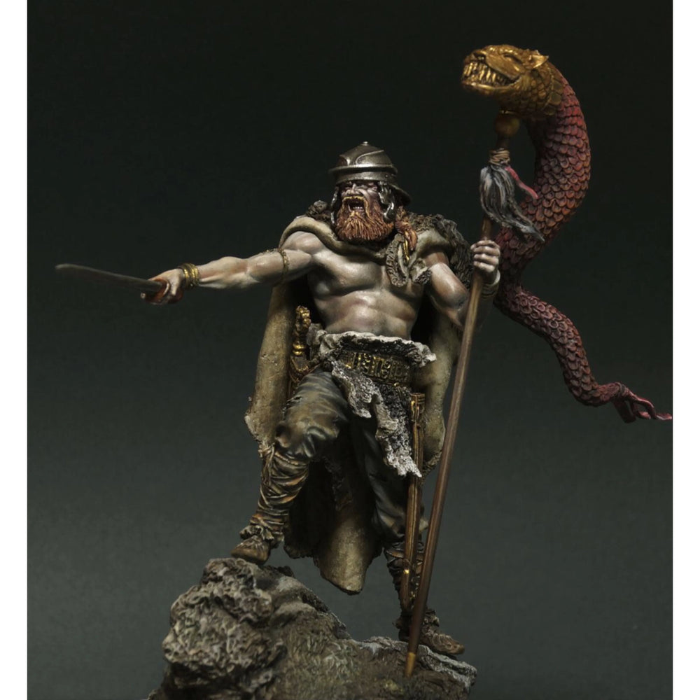 75mm Eastern-Inspired Fantasy Warrior, Resin Model Figure Kit, Fantasy Theme, Unassembled and Unpainted