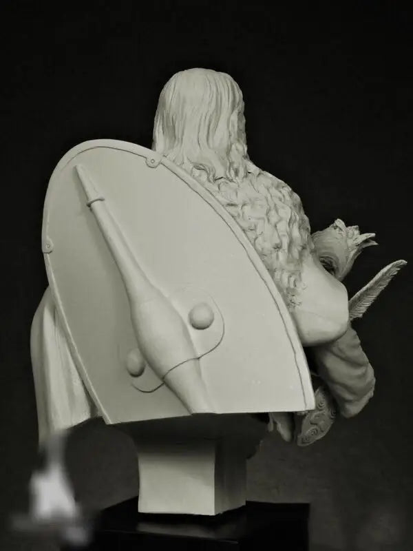 1/12 Medieval Fantasy Warrior, Resin Model Bust Kit, Fantasy Theme, Unassembled and Unpainted