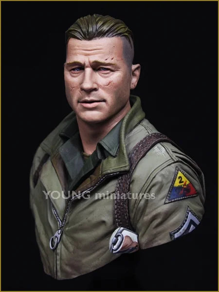 1/10 WWII US Army Air Forces Aviator, Resin Model Bust Kit, Unassembled and Unpainted