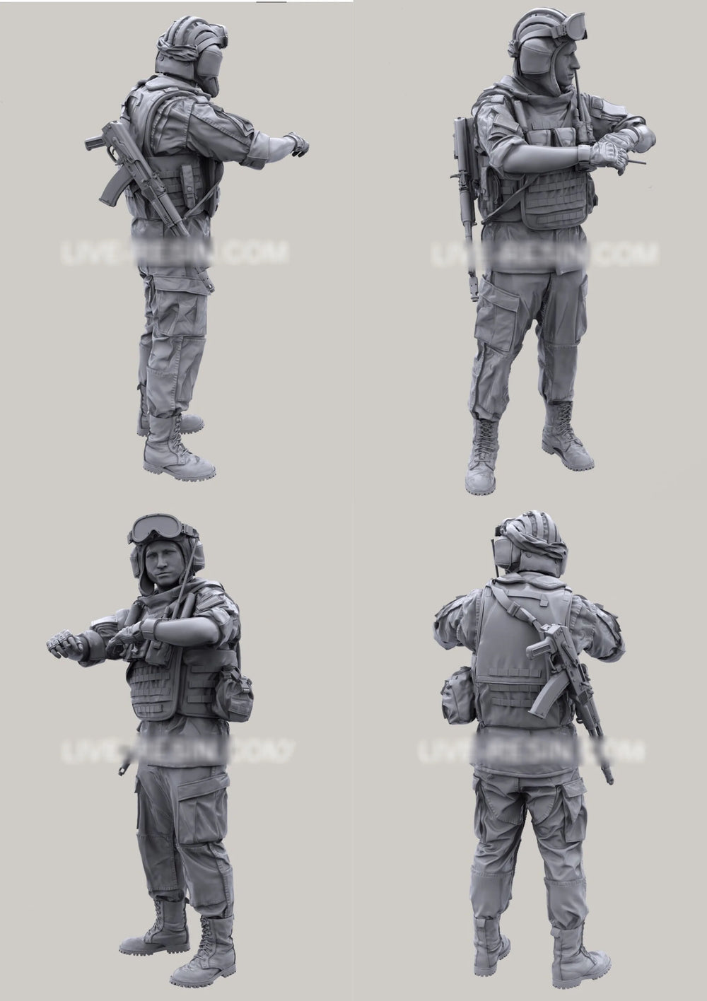Modern Tactical Soldiers — 1/35 Resin Figure Set