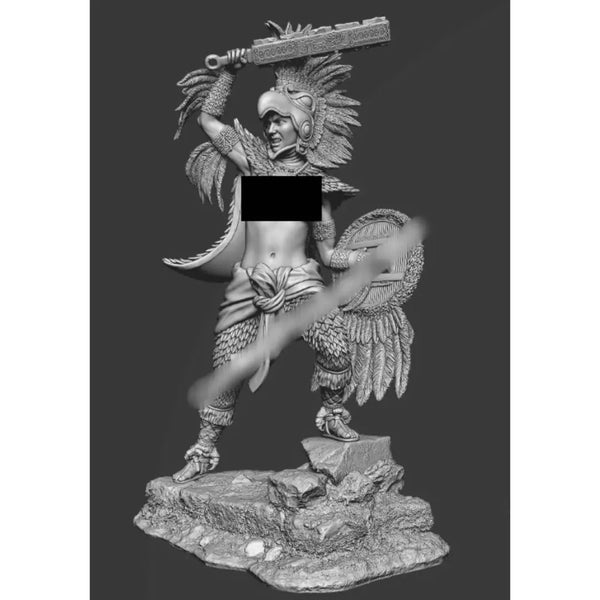 54mm Dark Fantasy Winged Succubus, Resin Model Figure Kit, Fantasy Theme, Unassembled and Unpainted