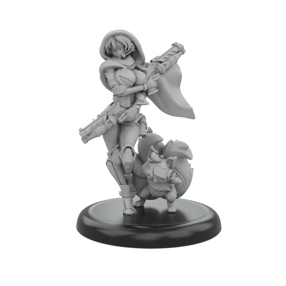 40mm Female Warriors, 2 Figures, Resin Model Figure Kit, Fantasy Theme, Unassembled and Unpainted