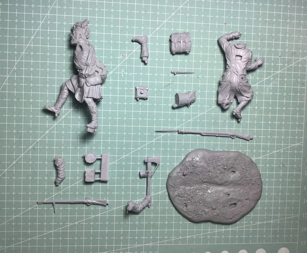 54mm Modern Soldier, Resin Model Figure Kit, Unassembled and Unpainted