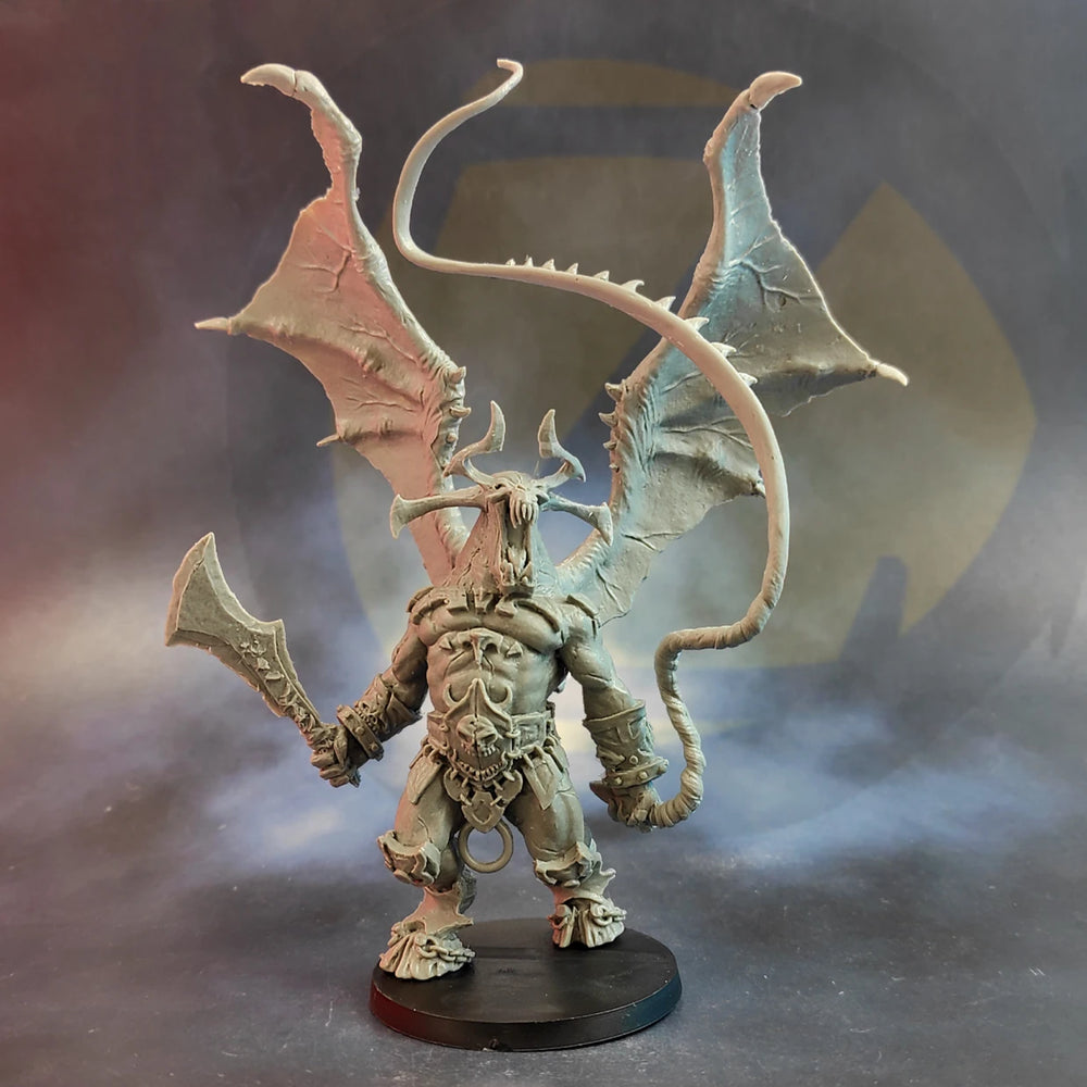 65mm Chaos Demon Warrior, Resin Model Figure Kit, Fantasy Theme, Unassembled and Unpainted