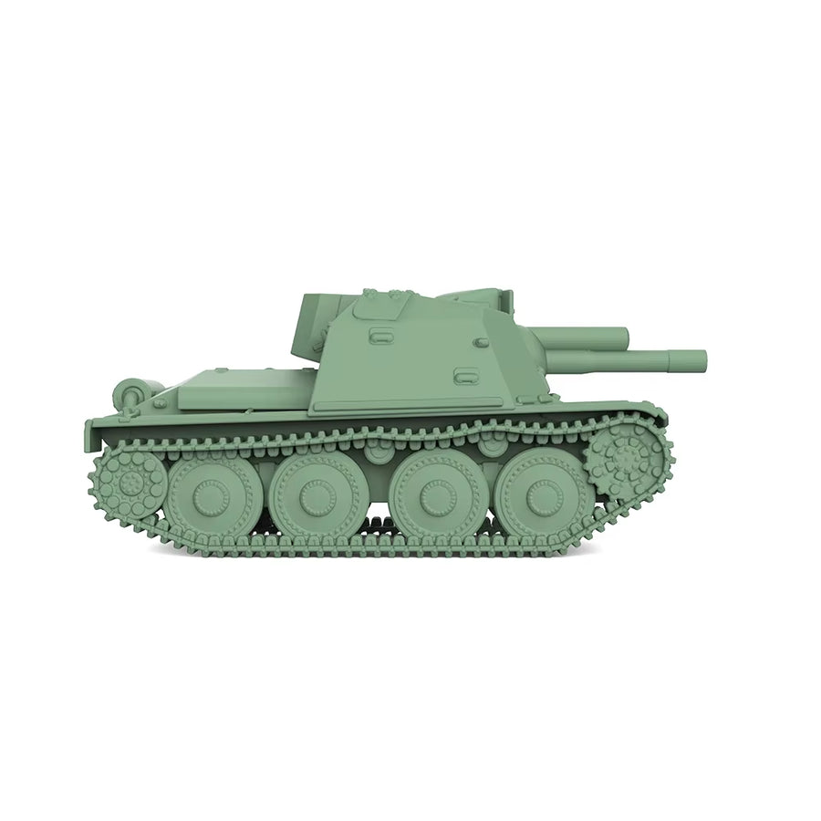 WWII Swedish SAV m/43 Self-Propelled Gun 105mm 1/72 Resin Vehicle Kit - resin model view 4