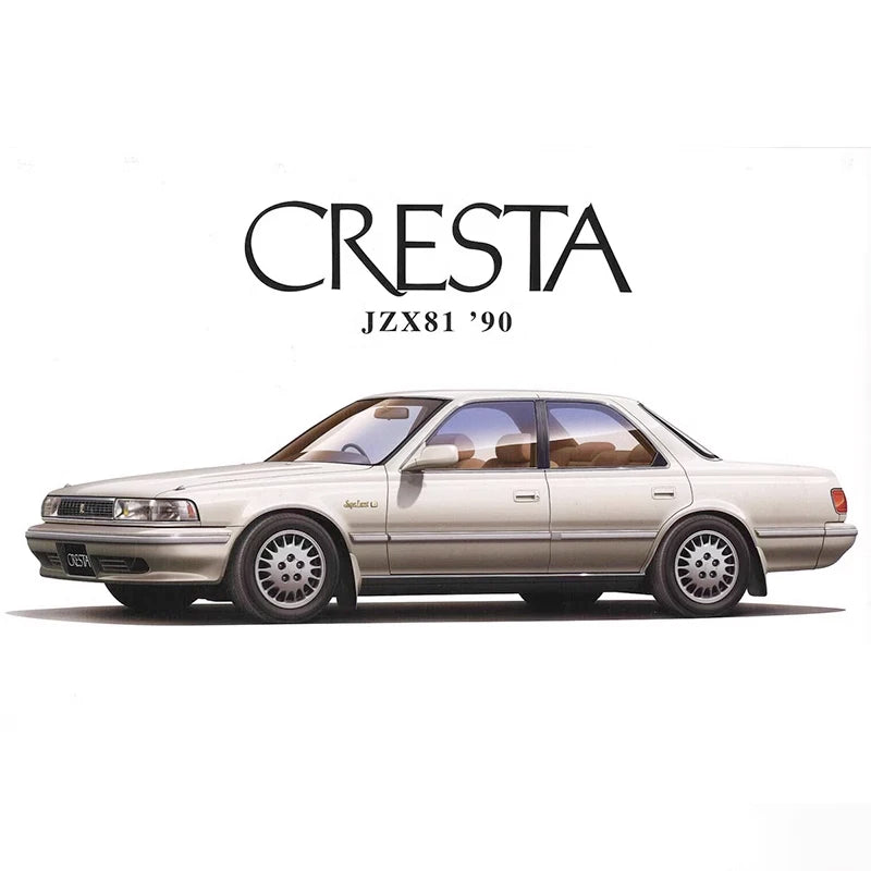 Aoshima 05925 1/24 Scale JZX81 CRESTA Racing Sport Vehicle Car Hobby Toy Plastic Model Building Assembly Kit