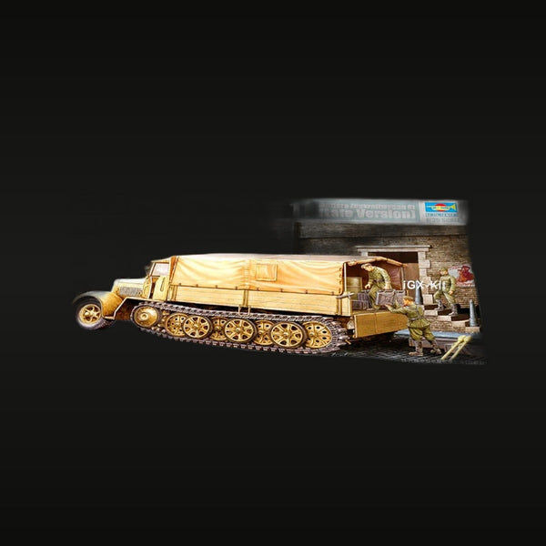 WWII German Sd.Kfz.7 Halftrack with Soviet Crew Diorama 1/35 Plastic Kit