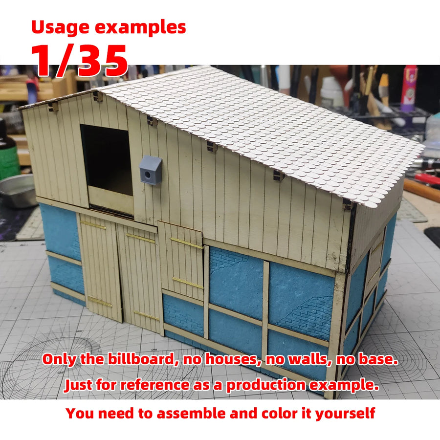 PE Assembly Architectural Sand Table Wooden Door Part Strap Hinge Door Reinforcement Strap Building Diorama Scale Model Kit 1/35