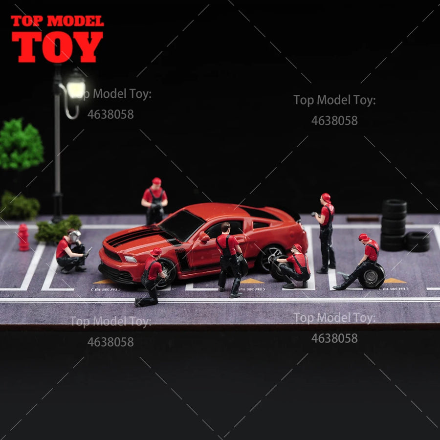 Red Fire Hydrant 1/64 Resin Figure Model - resin model view 3