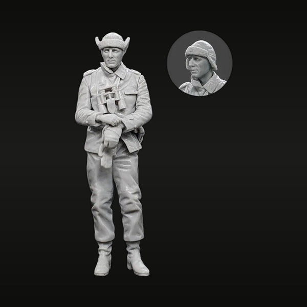 WWII German Officer with Binoculars 1/35 Resin Figure Kit