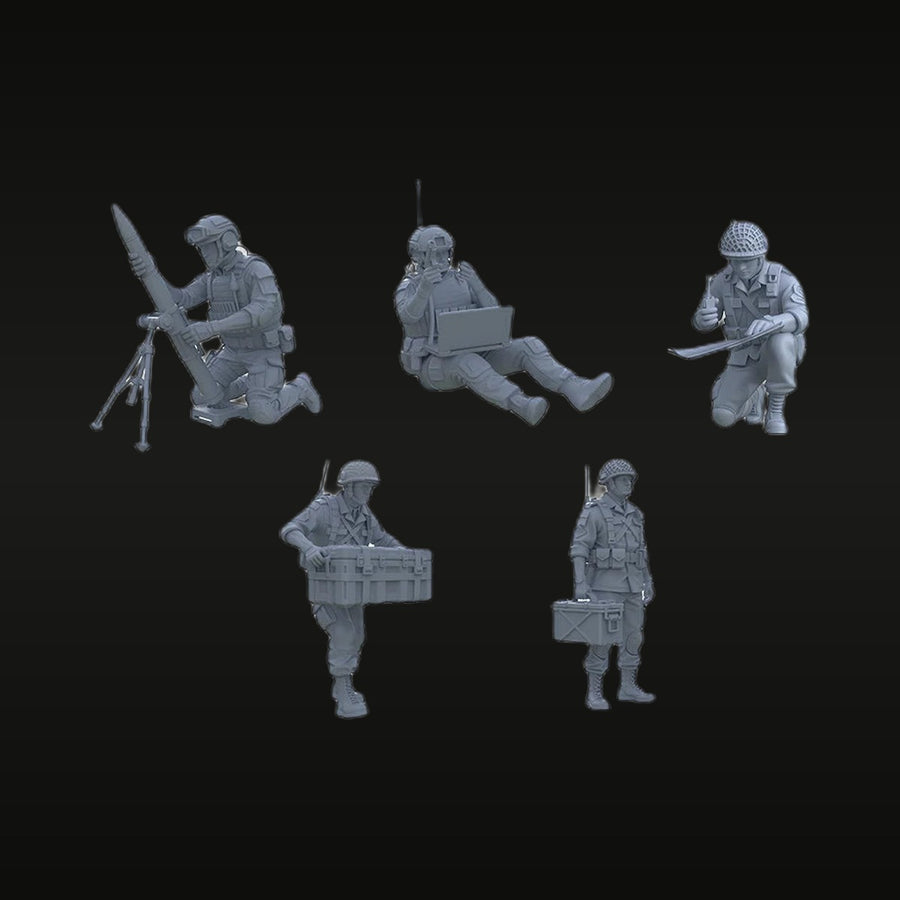 Modern US Military Special Forces Team 5-Figure Set 1/35 Resin Kit - unpainted resin model kit