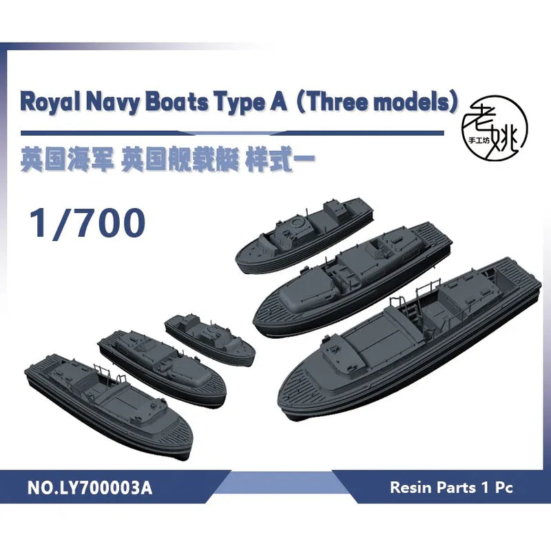 Yao'S Studio LY003A 1/144 1/200 1/350 1/700 3D Printed Resin Model Kit Royal Navy Boats Type A