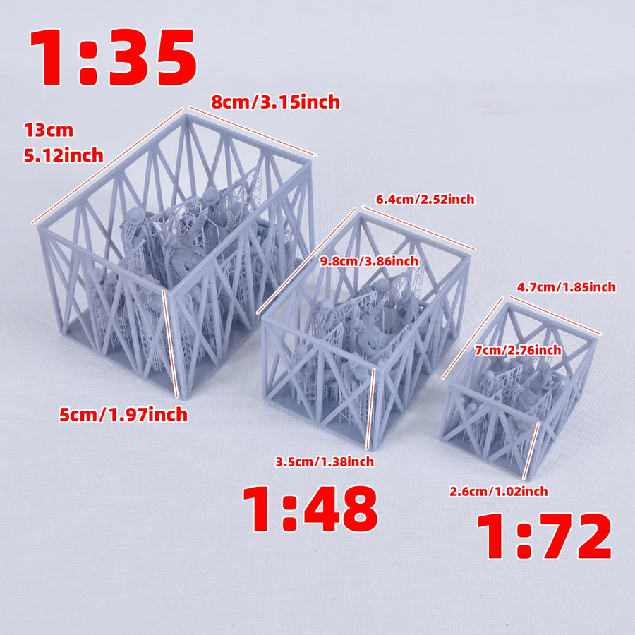 WWII Soviet Soldiers Rest Diorama Set 1/72 Resin Kit - resin model view 3