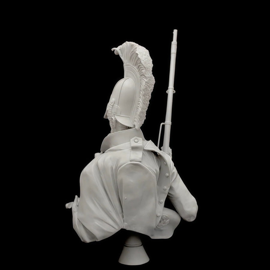 1/10 Scale Resin Unpainted Model Kit, Military Theme, Bust of a Dragoon Soldier, Unassembled and Unpainted GK