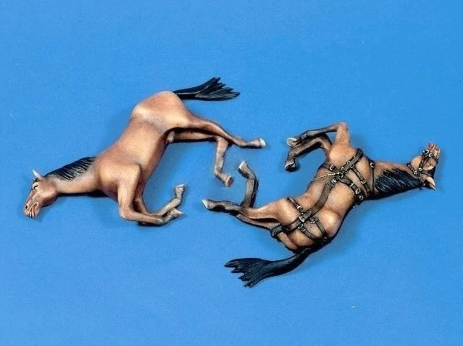 Rearing Horses 2-Figure Set 1/35 Resin Diorama Kit - resin model view 2