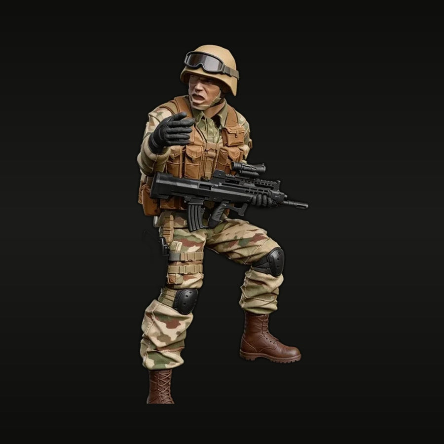 Modern Soldier Multicam Tactical Vest 1/35 Resin Figure Kit - unpainted resin model kit