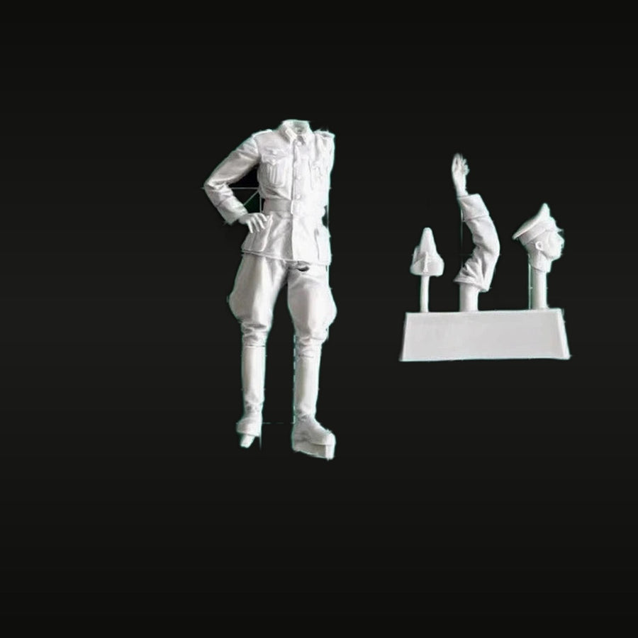 WWII German Panzer Officer with Jodhpurs 1/35 Resin Figure Kit - unpainted resin model kit