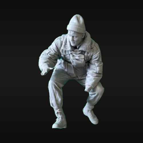 Soviet Commander 1/16 Resin Figure Kit - Armed Soldier Model