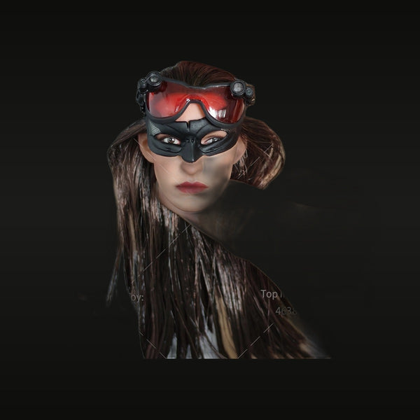 Cyberpunk Female Operative with Tactical Goggles 1/6 Resin Bust Kit