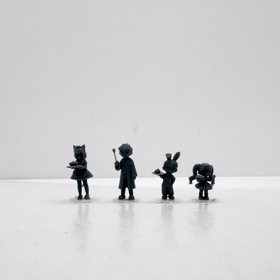 Magic Maid & Bunny Waiter Series 1/64 Resin Figures - Anime Style - unpainted resin model kit