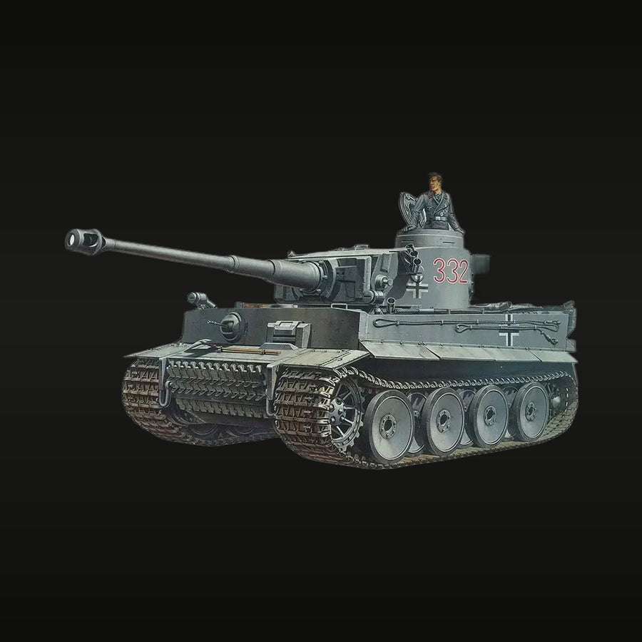 WWII German Tiger I Tank with Tanker Bust 1/35 Resin Vehicle Kit - unpainted resin model kit