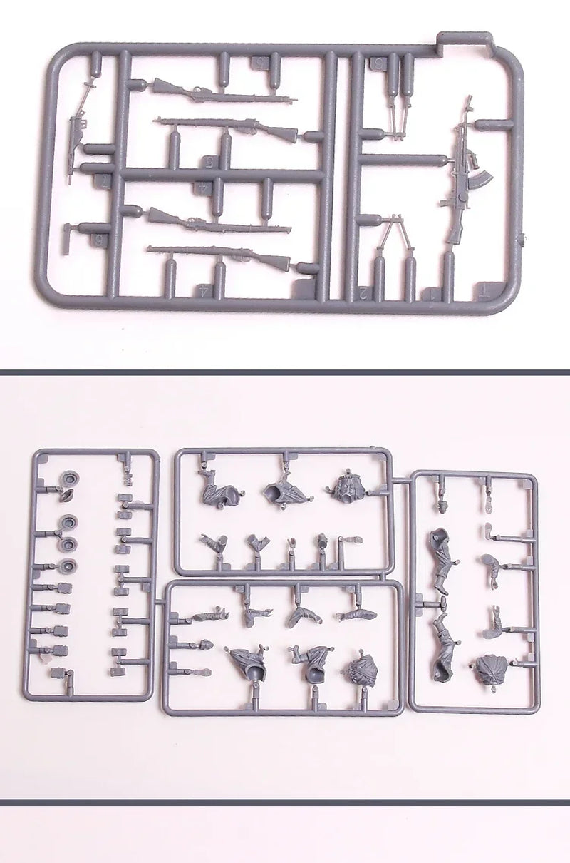 WWII British Vickers Gun Crew 6-Figure Set 1/35 Resin Kit - resin model view 5