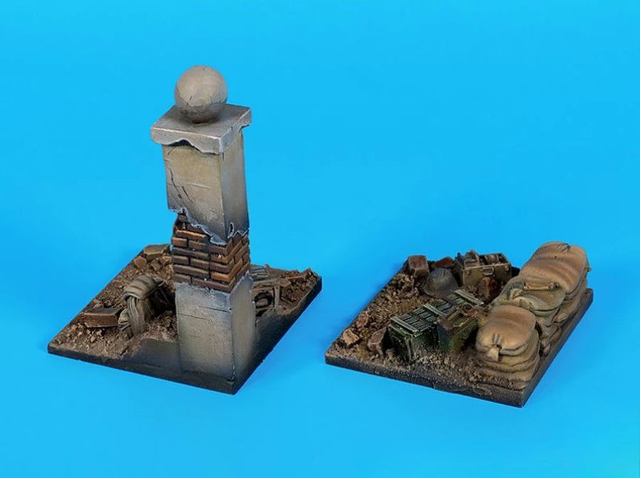 1/35 Scale Diecast Resin Model Assembled Kit Battlefield Scene Bases (50X50Mm) Scene Model Unassembled Unpainted
