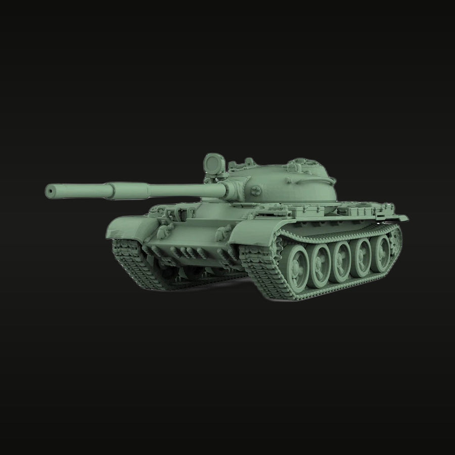 Cold War Soviet T-55 Medium Tank 1/56 Scale Resin Vehicle Kit - unpainted resin model kit