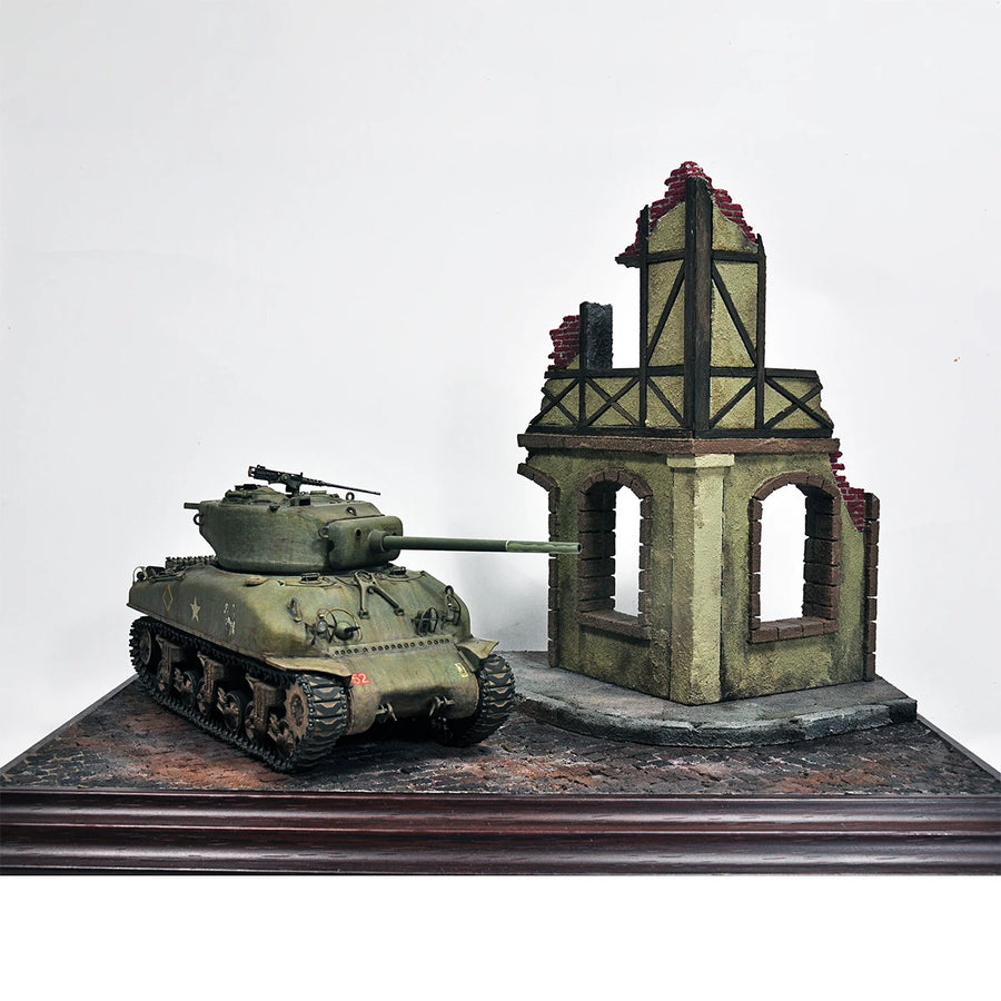 Assembly Architectural Model Sand Table Building Ruined Debris Residual Wall Damaged Buildings Diorama Scale Model Kit 1/35