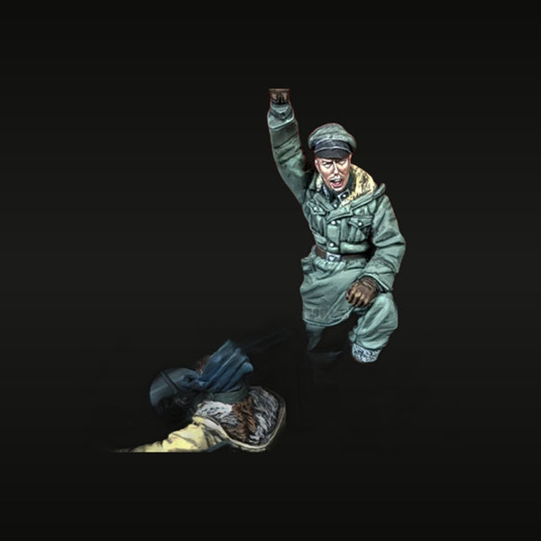WWII German Grenadier Attack with Casualty 1/35 Resin Figure Set