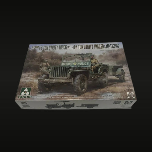 1/35 WWII American Willys Jeep with Trailer (Resin Model)