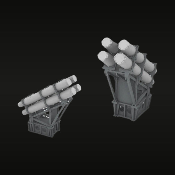 U.S. Navy Missile and Torpedo Launchers Set 1/700 Resin Kit