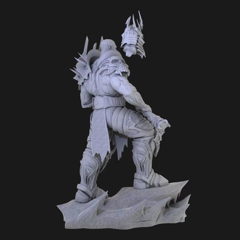 Lich King Warrior with Dual Spiked Axes 1/24 Resin Figure Kit - resin model view 4