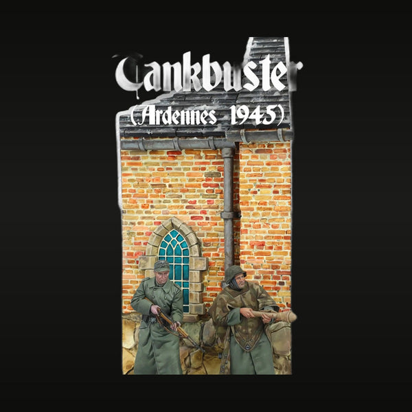 WWII German Soldiers with Panzerfaust Ardennes 1945 1/35 Resin Diorama Kit