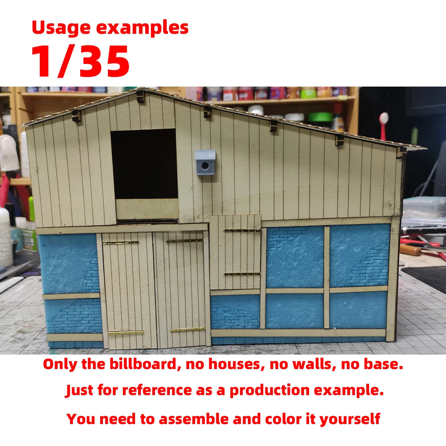 PE Assembly Architectural Sand Table Wooden Door Part Strap Hinge Door Reinforcement Strap Building Diorama Scale Model Kit 1/35