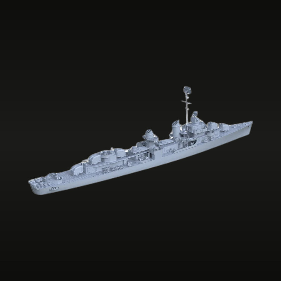 WWII USS Cowell Fletcher-Class Destroyer 1943 1/700 Resin Ship Kit - unpainted resin model kit
