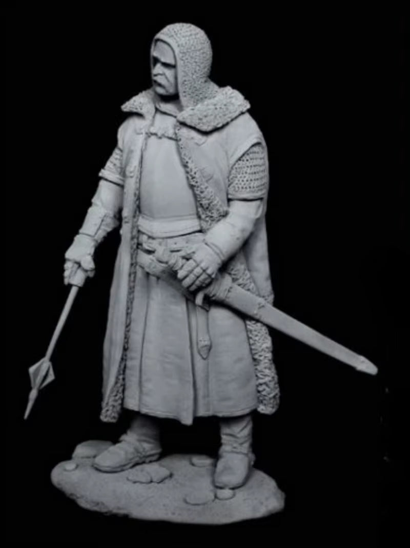 1/24 Scale 75Mm Diecast Resin Figure Model Kit Ancient Hussite Warrior Diorama Unassembled Unpainted