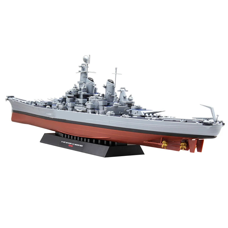 MENG 1/700 PS-004 US Navy Missouri Battleship Glue-Free Pre-Color Separation Model Building Kits,For Birthday Toys