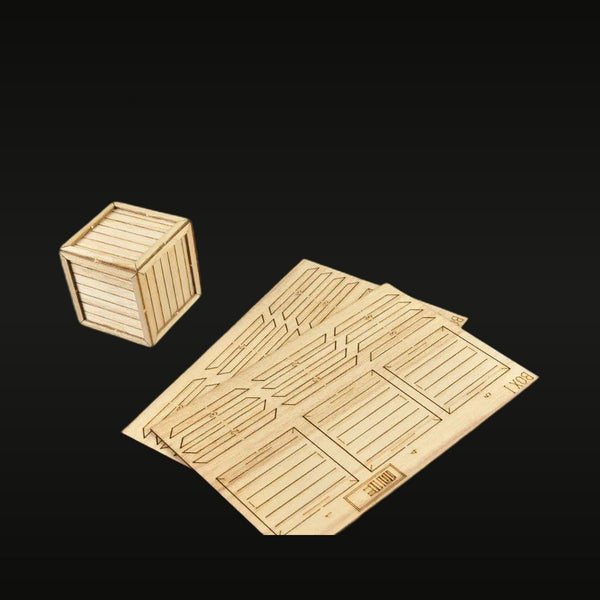 Wooden Storage Box with Pallets Resin Model Kit 1/35 Scale