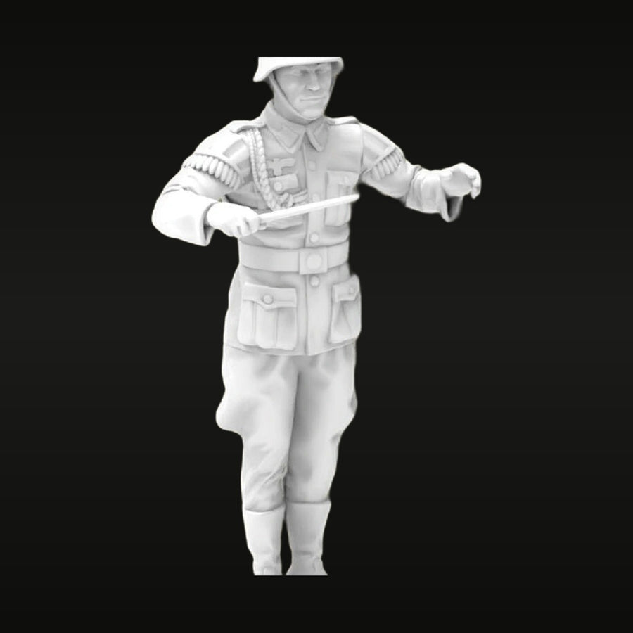 WWII German Army Band Conductor 1/35 Scale Resin Figure Kit - unpainted resin model kit