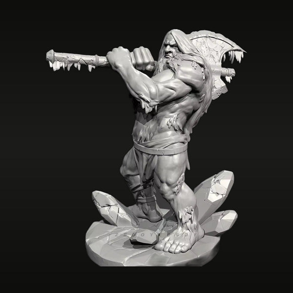 Fantasy Male Barbarian Warrior with Flute 38mm Resin Bust Kit