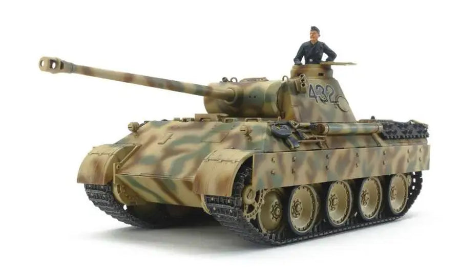 Tamiya 32597 1/48 Scale German Panzerkampfwagen V Panther Ausf.D Tank Military Display Toy Plastic Assembly Building Model Kit