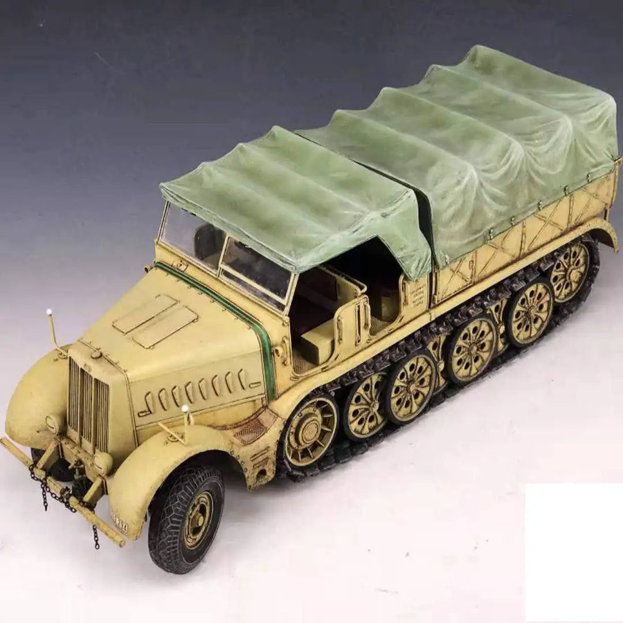 WWII German FAMO 18T Halftrack Transport Truck 1/35 Resin Vehicle Kit - resin model view 3