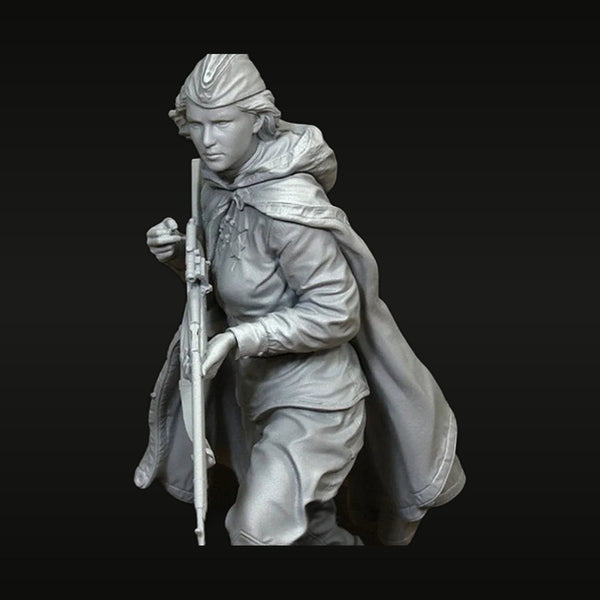 WWII Soviet Red Army Soldier with Mosin-Nagant 1/35 Resin Figure Kit