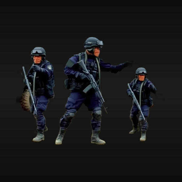 Modern US Tactical Squad 4-Figure Set 1/35 Resin Kit