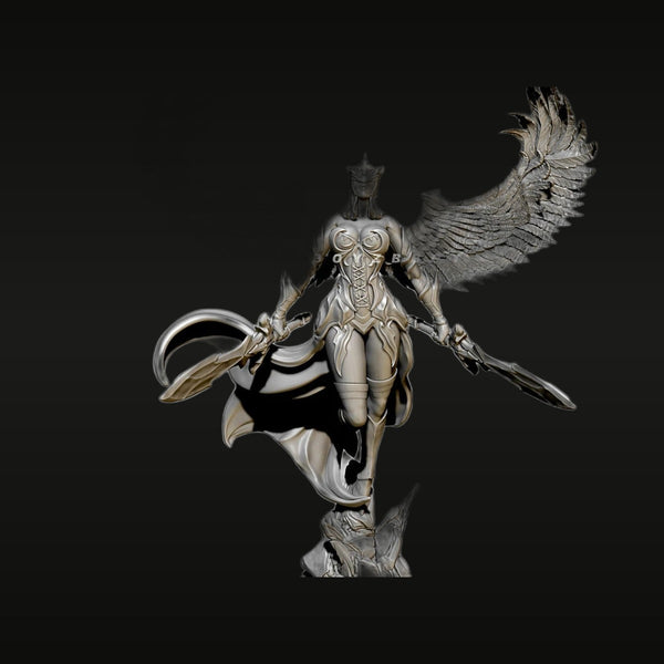 Winged Warrior Angel with Sword 50mm Resin Figure Kit