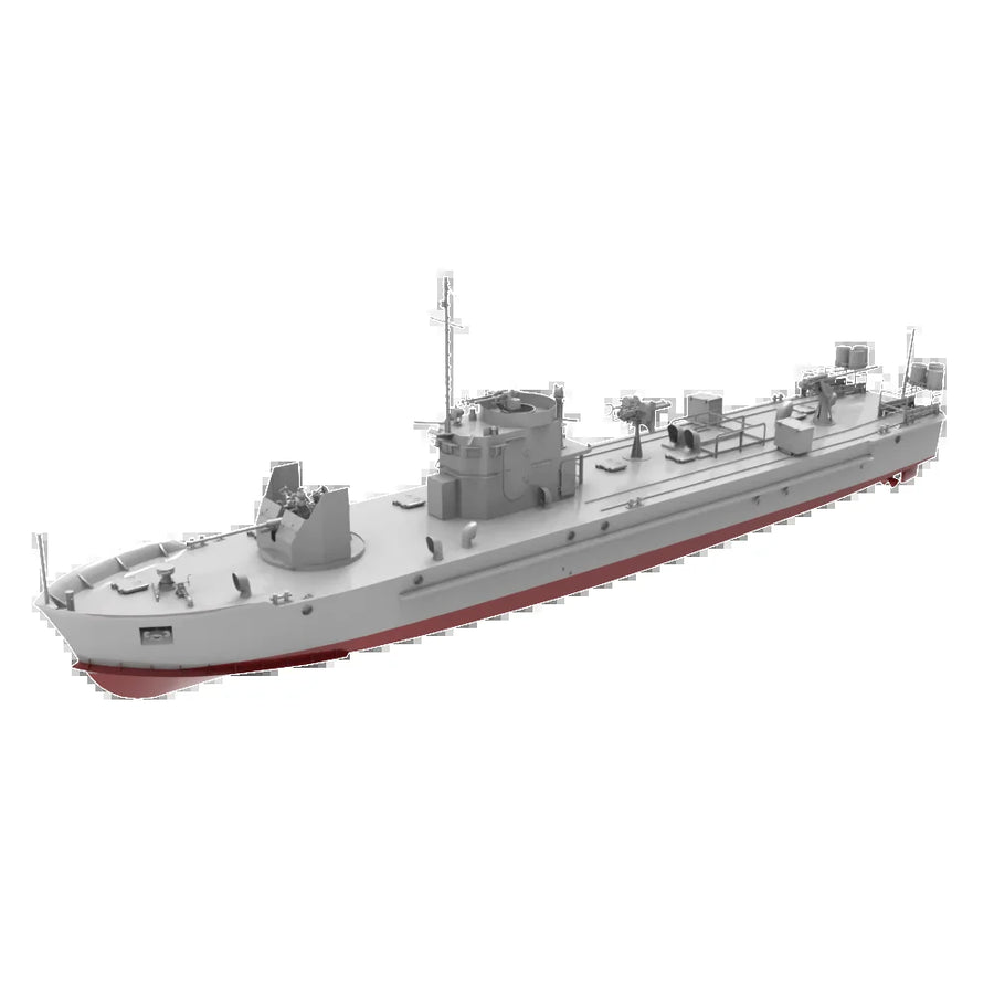 WWII Military Landing Ship LST 1/125 Resin Model Kit - resin model view 4