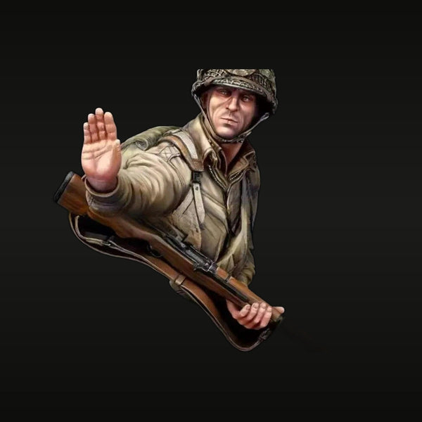 WWII US Airborne Normandy 1944 1/10 Resin Bust Kit